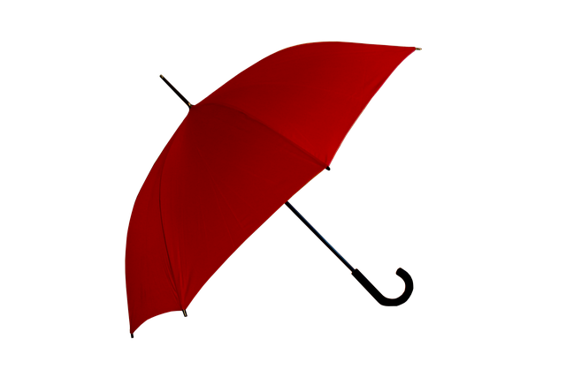červený deštník